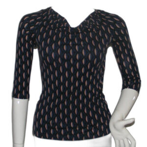 BODEN Tunic, 4, Drape neck, 3/4 sleeves, Op-Art